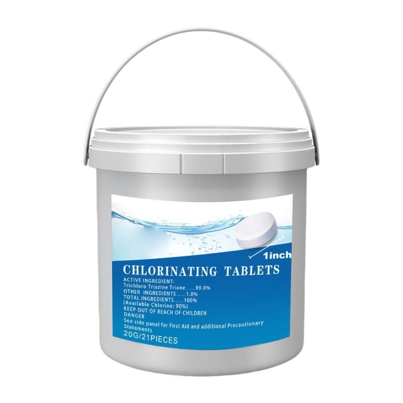 21 Pieces Pool Water Purification Tablets With Fast Dissolving Formula Sanitizing Swimming Pool 1