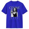 Singer C-Celineds Dion T Shirt Summer  Cotton T Shirts For Men Popular Casual Tee Shirt Short Sleeves Y2K Retro Tops