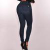 Højtaljede Stretchy Skinny Jeans til Kvinder Plus Size Denim Jeggings Bukser