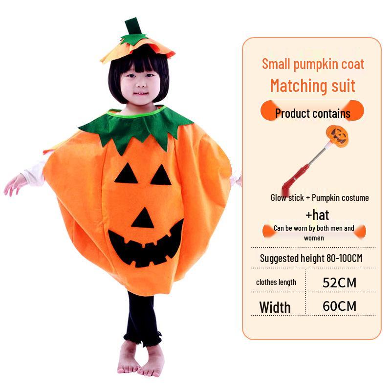 Halloween Pumpkin Costume: Kids' & Adults' Cosplay Outfit for Performances