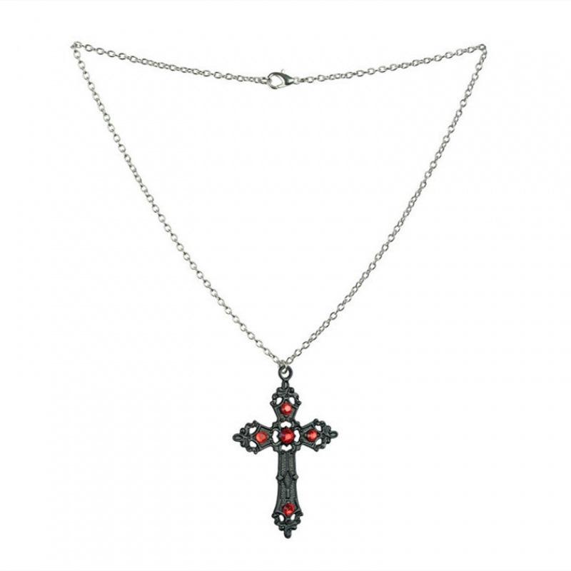Popular Large Gothic Cross Necklace, Unisex Jewelry