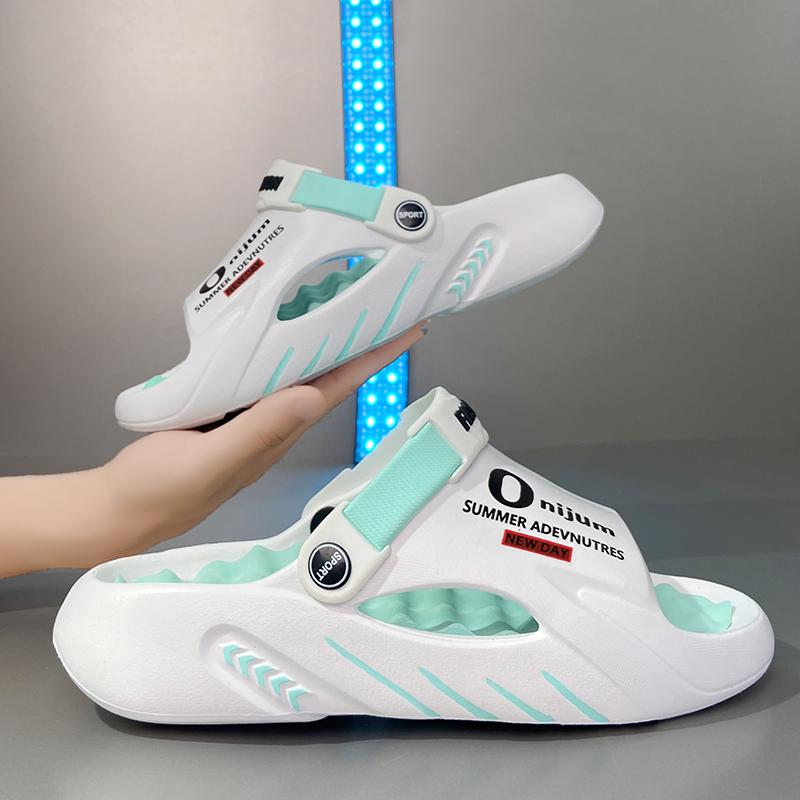 2025 Men's Massage Slippers Indoor Outdoor Sandals Beach Casual Shoes Comfortable Slides Men Women Home Slippers Big Size 46 47