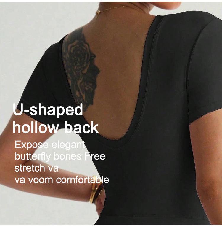 Women's Casual Yoga & Sports Skirt - Spring/Summer Beautiful Back Two-Piece for Golf & Tennis