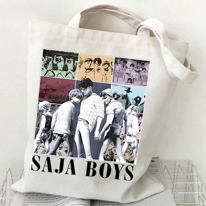 Witch Hunters Peripheral Printing Fashion Shoulder Bag Women's Large Capacity Student Portable Tote Bag Canvas Bag