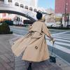 Women's Mid-Length Trench Coat: 2023 Korean High-End Casual Loose British Style Autumn Outerwear