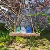Colorful Sea Glass Bird Perch Handmade Sea Glass Birds on Branch Wall Art for Coastal Home Garden Window Hanging