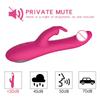 Rechargeable Double G-Spot Rabbit Vibrator for Women - Telescopic Design