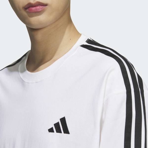 Adidas EssenTial Floss Loose FiT 3 STripe Long Sleeve T shirT Kf3731