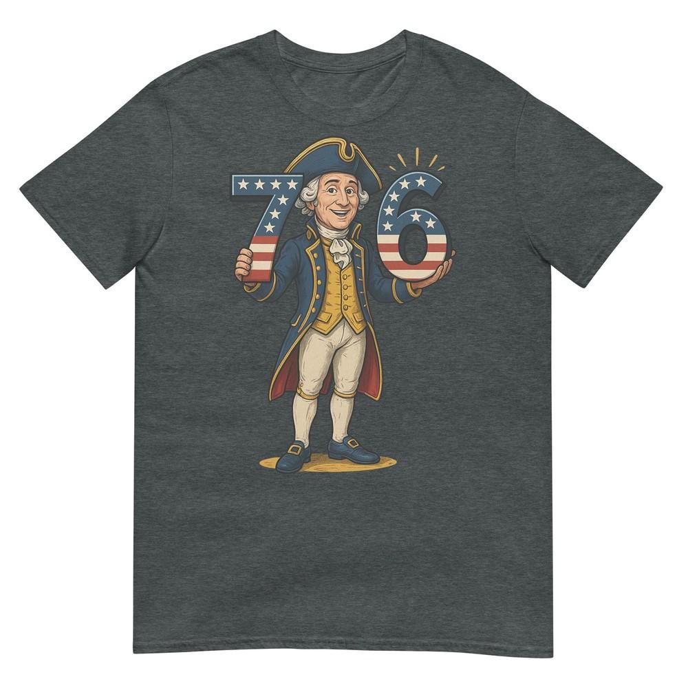 Hugvyn Six Seven 6 7 7 6 George Washington Teacher American Tshirt