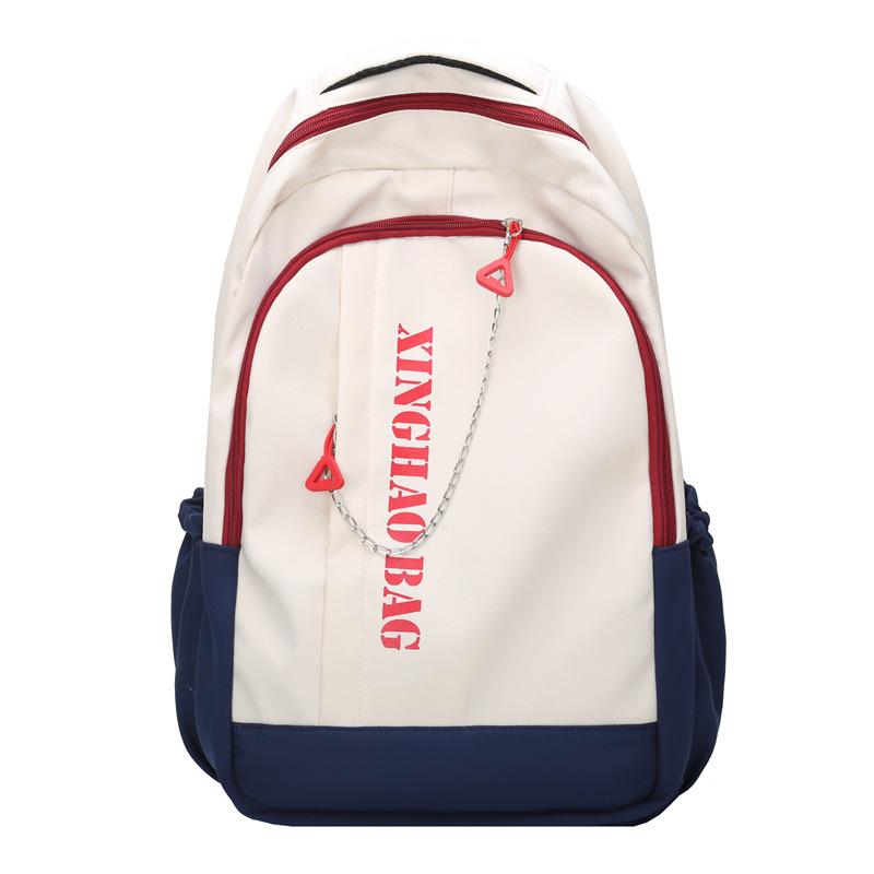 Schoolbag Junior High School Student Schoolbag Male College Student Ins Trend Large Capacity Backpack College Student Travel Computer Bag Backpack 
