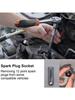2-piece universal magnetic spark plug wrench for automotive spark plugs, 14/16mm installation, replacement, repair kit, spark pl