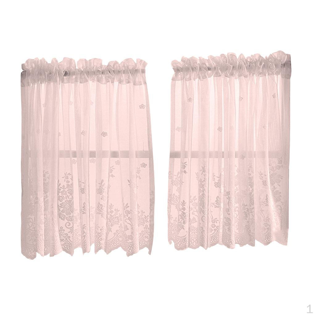 Curtains Modern Kitchen Coffee Short Curtain Panel Lace
