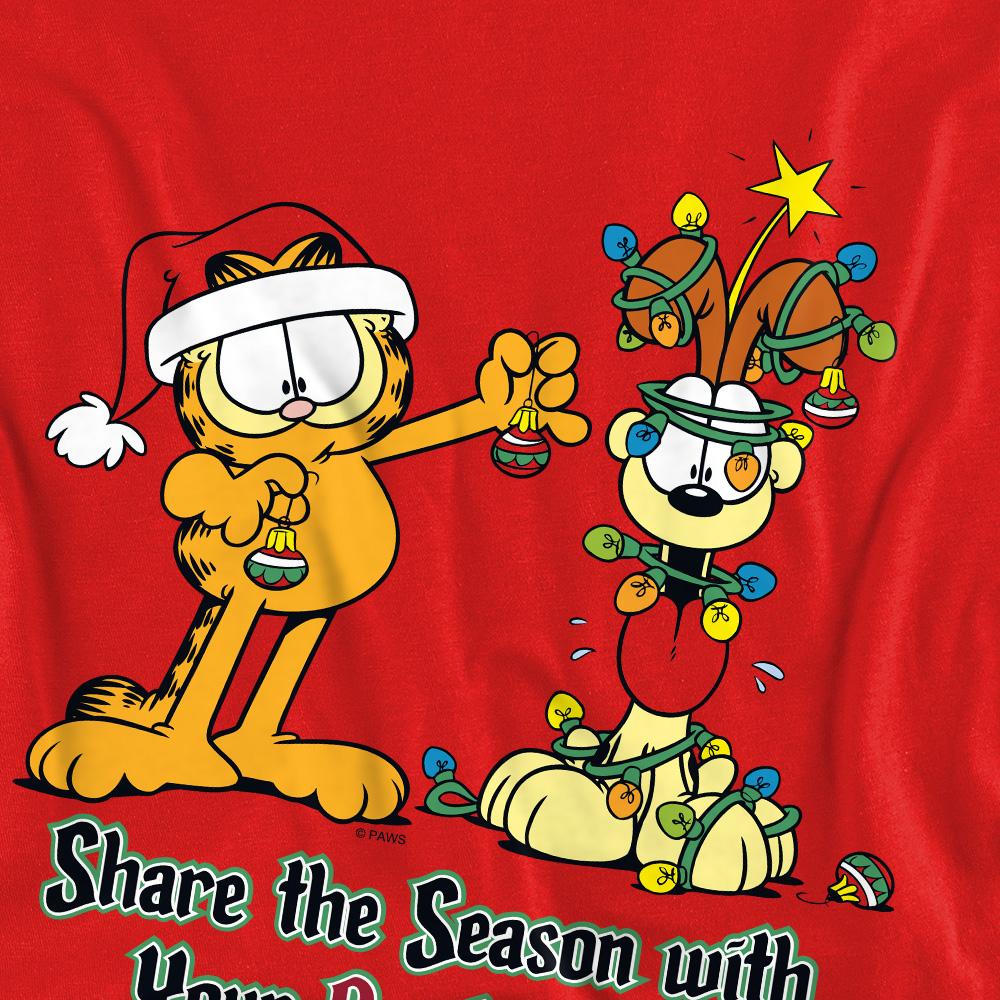 Garfield Unisex Adult Share The Season Sweatshirt