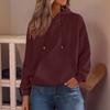 Women's Long Sleeve Oversized  Oversized Drop Shoulder Sleeves Women's Hooded Plush Sweatshirt