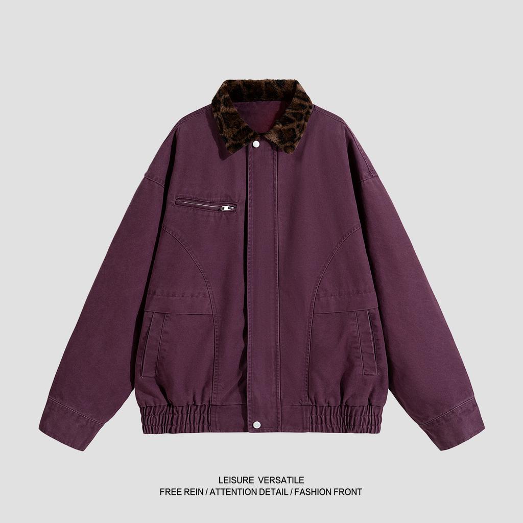 Pure Cotton Jacket for Men's New Jacket American-style Washing and Old Lapel Men's Spring and Autumn Clothing
