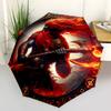 Viking Warrior with Axe: Fantasy Art PrintUmbrella, Portable 3-Fold Compact Umbrella for Men & Women Gift