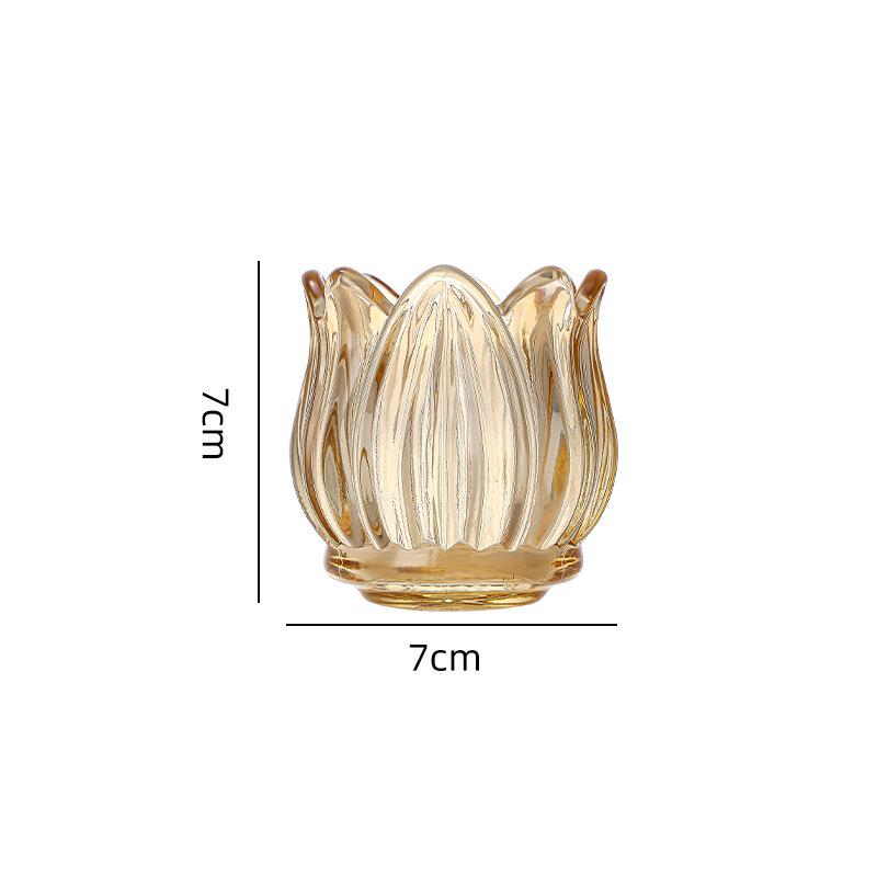 Eleganter Aromatherapie-Kerzenhalter - Dickes transparentes Glas für Heimdekoration & Duftkerzen