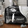 Elvis Presley Customize Your Name Blanket Gift Personalized Blanket Durable Comfort for Seaside Couch Livingroom Nap for All Occasions