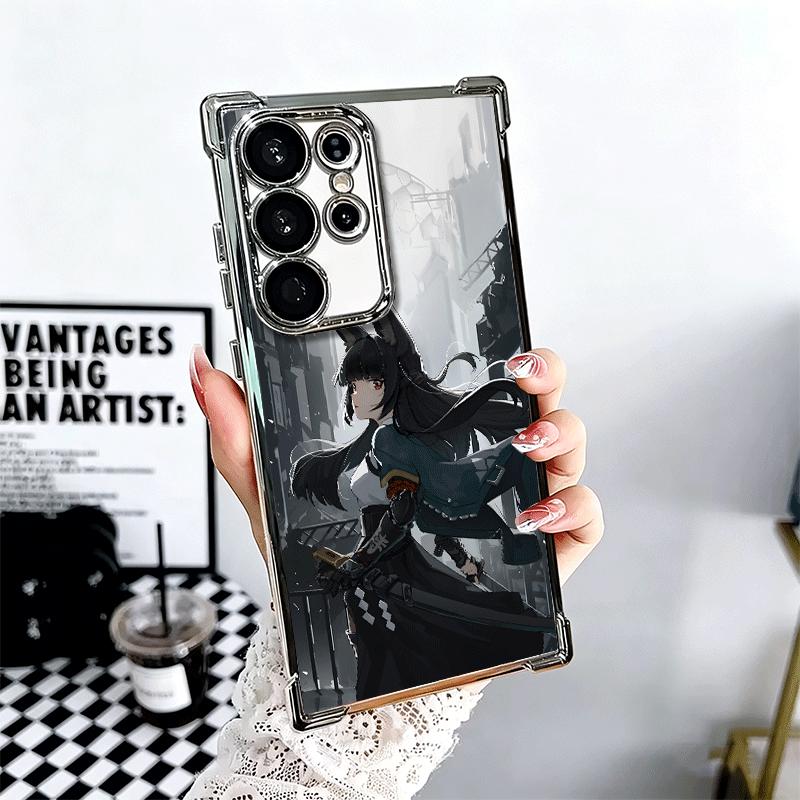 Zenless Zone Zero Hoshimi Miyabi Plating Phone Case For Samsung Galaxy S24 S25 FE S26 Edge S23 Ultra S22 S21 Plus S20 Anti-Fall