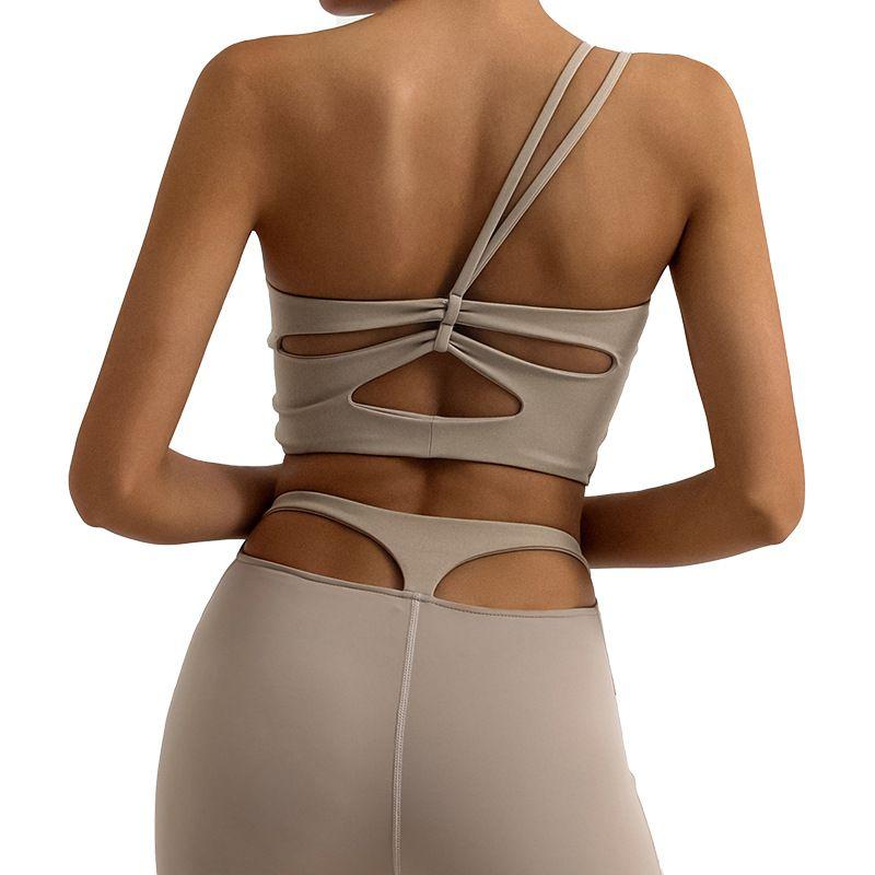 With Chest Pad Spring and Summer New Arrival Beauty Back Sling Yoga Bra Sports Intimates Female Bubble Wrap Running Workout Vest Bra