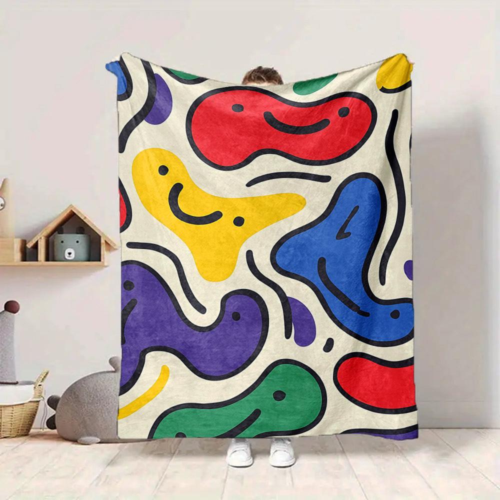 1pc Colorful Patterns Blanket Warm,Perfect for Camping And Travel, Making It a Great Gift for Any Season yy250904189