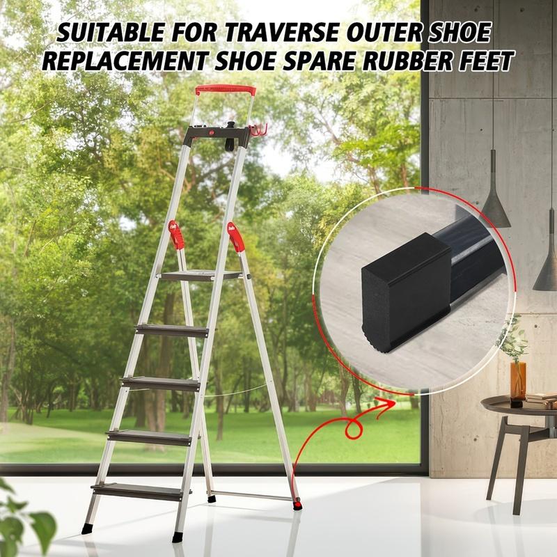4/8PCS Non-slip Rubber Ladder Feet Conductor Feet For Traverse Outdoor Shoe Replacement Shoe Spare Part Rubber Feet