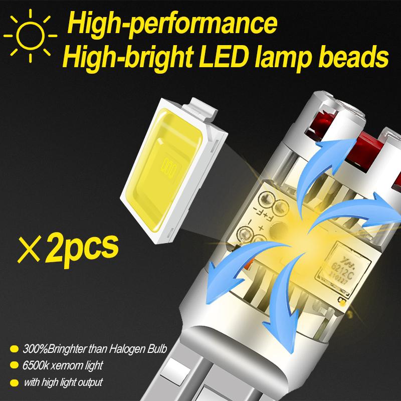 2PCS 7443 W21/5W 7444NA LED Turn Signal Warning Light Lamp LED Amber Bulbs High Power 25W 24pcs 2020 chips 12V Car Accessories
