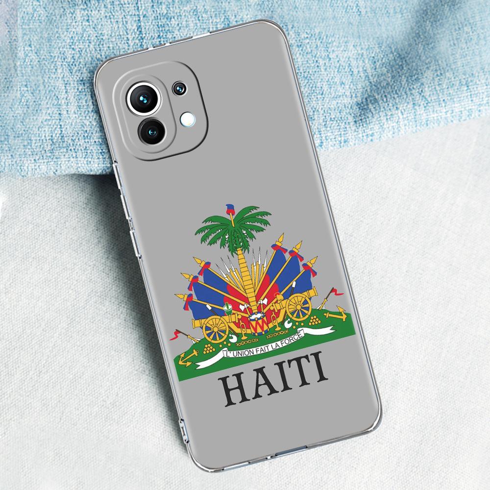 Phone Case For Xiaomi Mi 15 14 13 12 11 Lite 15T 13T 12T Pro Poco X7 X6 X5 Pro 5G X3 NFC F7 F6 F5 Cover Shipping Haiti Flag
