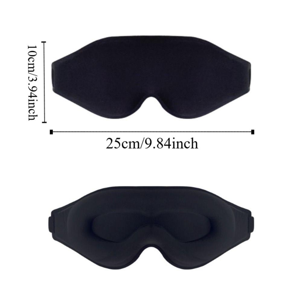 No Pressure Blackout Eye Mask Deep Contoured Eye Cover Ergonomic 3D Sleep Eye Shade Travel Use
