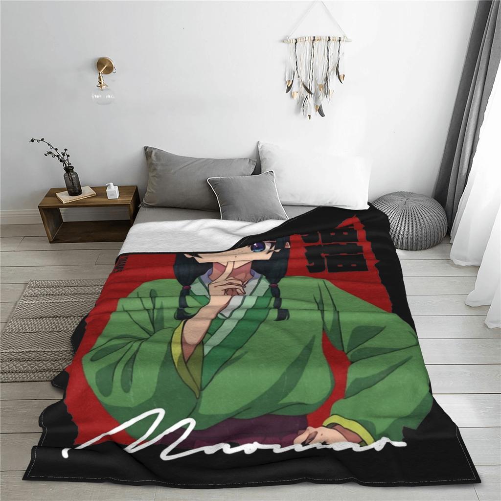Maomao The Apothecary Diaries Throw Blanket for Couch Anime Heroes Fuzzy Soft Plush Blanket Multiple Sizes