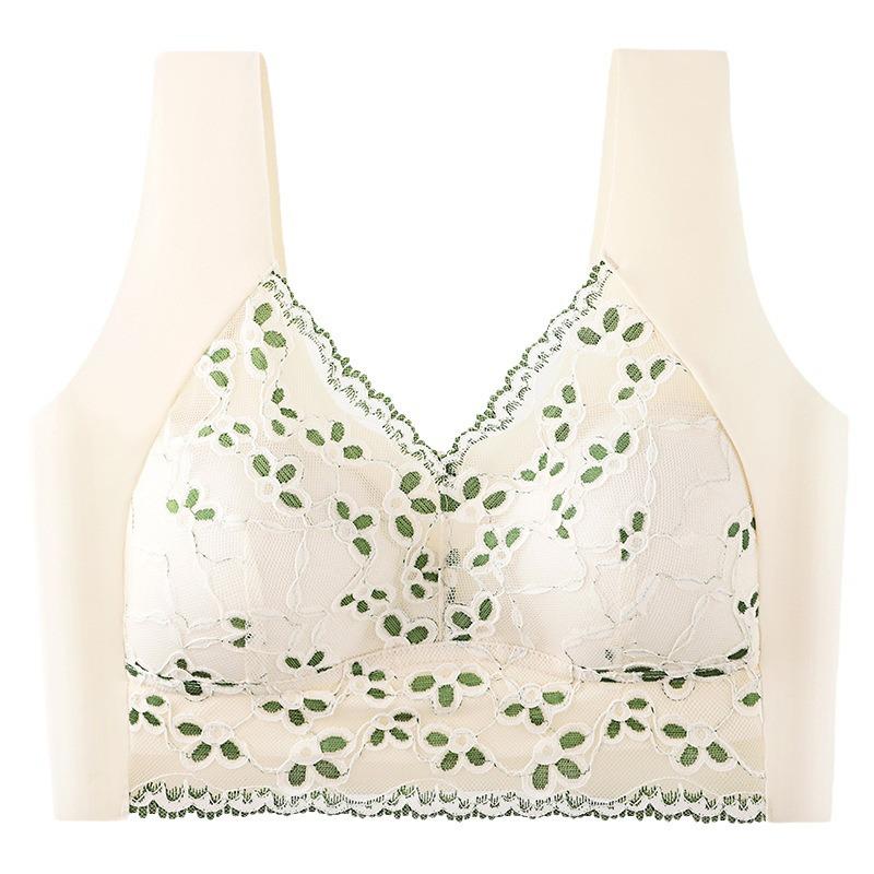 Seamless Lace Bandeau Bra: Wireless, Fixed Cup for a Flattering Look
