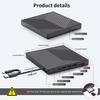 7-IN-1 USB3.0 Type-c External CD DVD RW Drive Portable DVD CD Player Burner Reader Multi-Function Optical Drive for Laptop PC