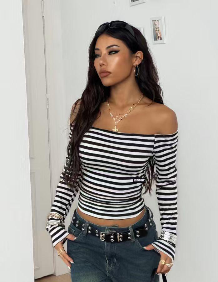 

Женский асимметричный топ в европейском шикарном стиле 2025: Повседневная элегантность для путешествий и повседневной носки Double Extra Large белый