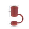 1PC Creative Reusable Silicone Straw Plug Splash Proof Drinking Dust Cap Dust-proof Straw Tips Cover Cup Accessory Kitchen Tool