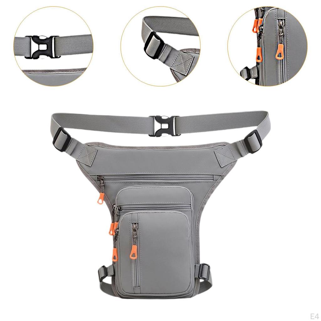 Men Waist Bag Crossbody Fanny Pack Motorcycle Drop Leg Multifunctional Portable Hip for