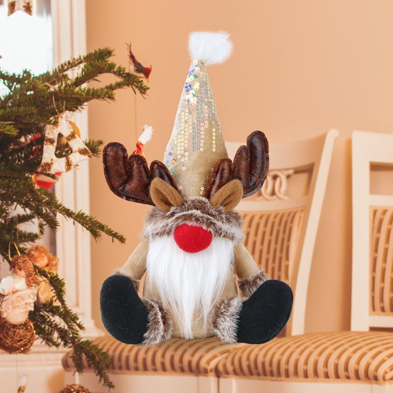 

Безликая фигура старика на Рождество One Size