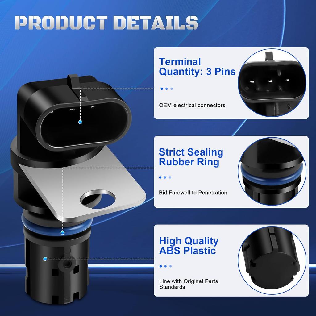 Crankshaft Position Sensor Compatible with 1999-2006 Chevy Silverado 1500 Avalanche Suburban Tahoe Trailblazer Camaro GMC Sierra Envoy Yukon Savana