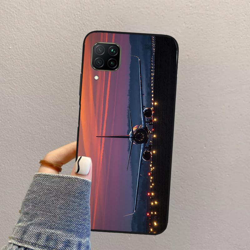 Airplane Plane Aircraft For Huawei Nova Y73 Y72 Y61 Y91 Y70 Y60 Y90 12s 12i 11i 8i 9 10 SE P30 P40 Lite P60 Pro Case