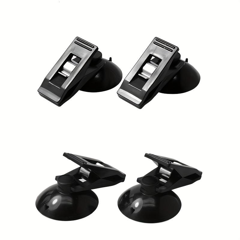 4pcs Portable Car Suction Cup Clip, Car Interior Window Suction Cup, Detachable Bracket for Sun Visors, Curtains, Towels, and Receipts