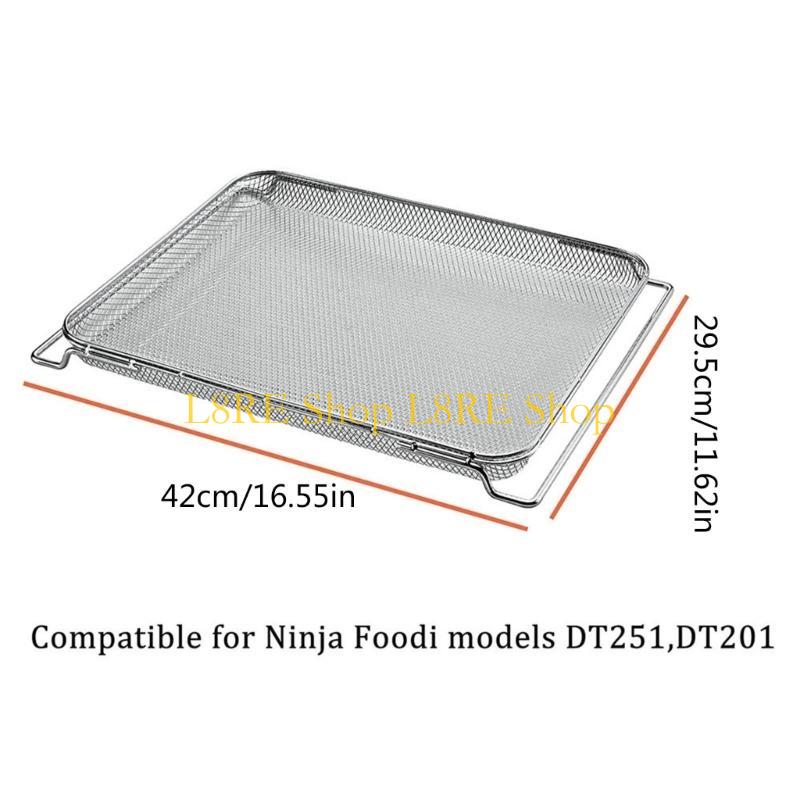 L8RE Grill Basket Air Fryers Tray Wire Rack Oven Wire Baking Rack for Cooking Grilling