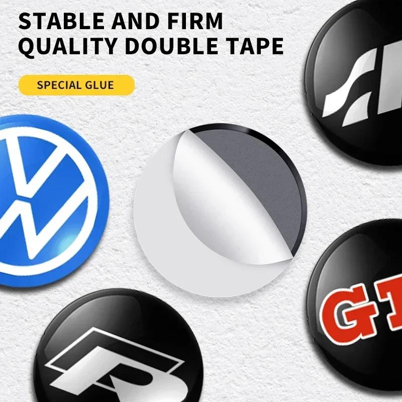 W128W127Car Key Sticker Auto Control Keychain Badge Accessories For Volkswagen Tiguan Bora POLO PASSAT CC Touran GOLF Jetta Arteon