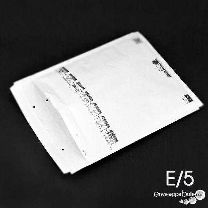 Enveloppes à bulles - ENVELOPPEBULLE - Lot de 100 - Format E/5 - 220x260 mm - Blanc