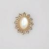 10Pcs Rhinestone Buttons, Flatback Sew On Rhinestones with Metal Base Mirror Gems for Crafting Embellishments for Clothes Shoes Hats Bags,