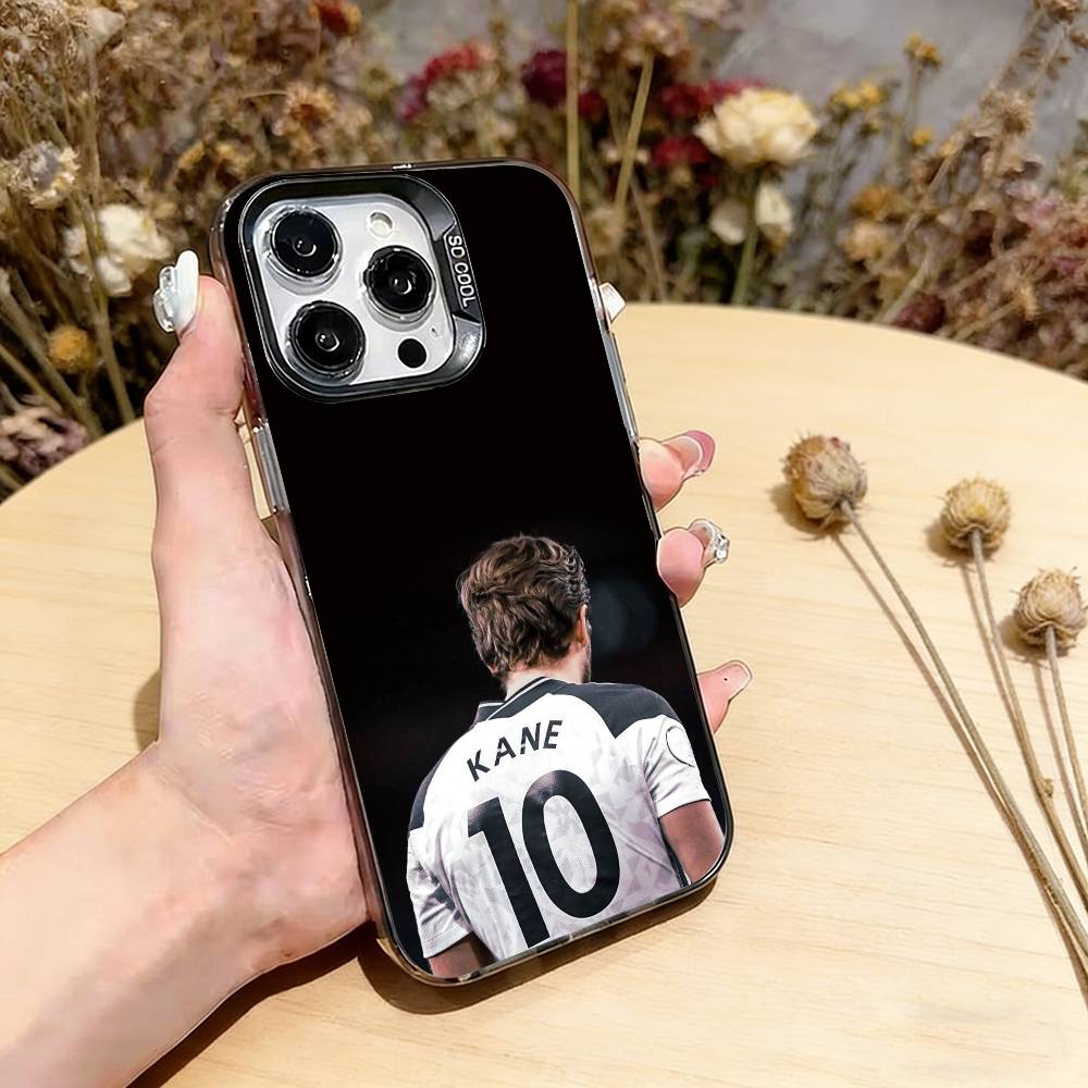 

Football Star H-Harry Kane Phone Case For iPhone 17,16,15,14,13,12,11 Plus,Pro Max,XS,Colorful Silver Phone case Funda Cover iPhone16ProMax