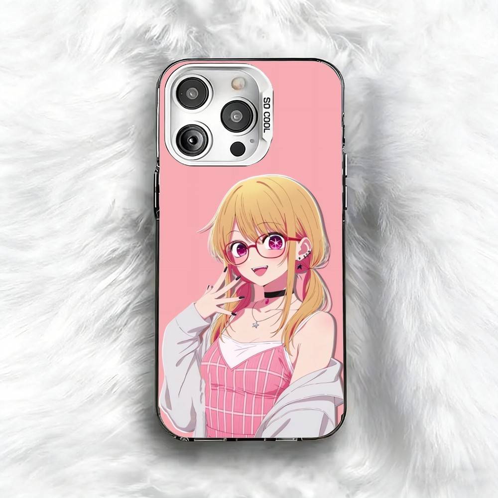 

O-Oshi N-No K-Ko Ruby Hoshino Phone Case For iPhone 16 17 15 14 12 13 Pro Max Black Color Shockproof Cover iPhone13PRO