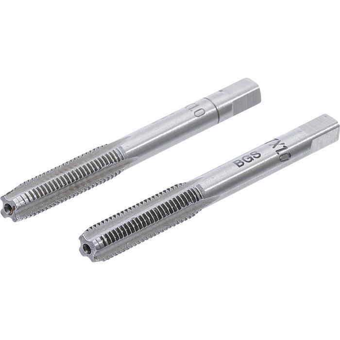 Outil de taraudage et filage - BGS - M7 x 1,0 - Acier à outils - 2 pièces