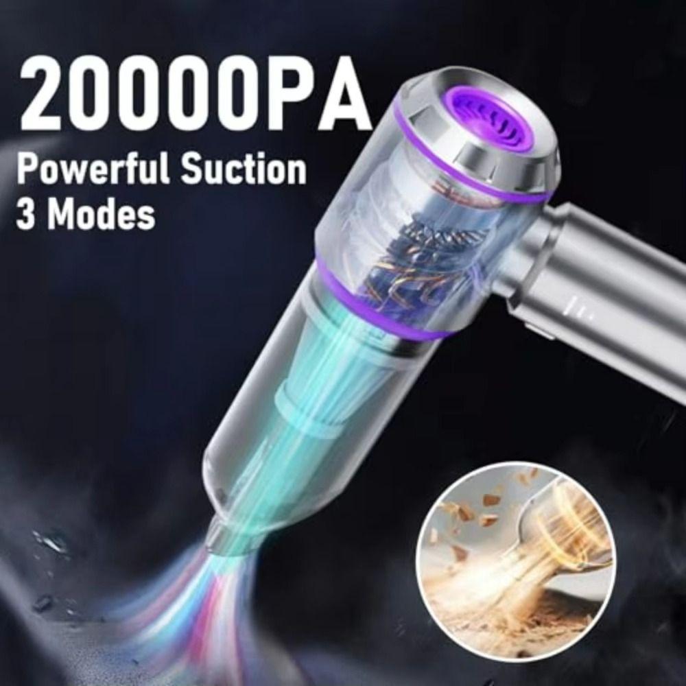 High Power Portable Handheld Vacuum 4-in-1 Air Duster Hand Held Car Vacuum Cleaner  Pet Hair