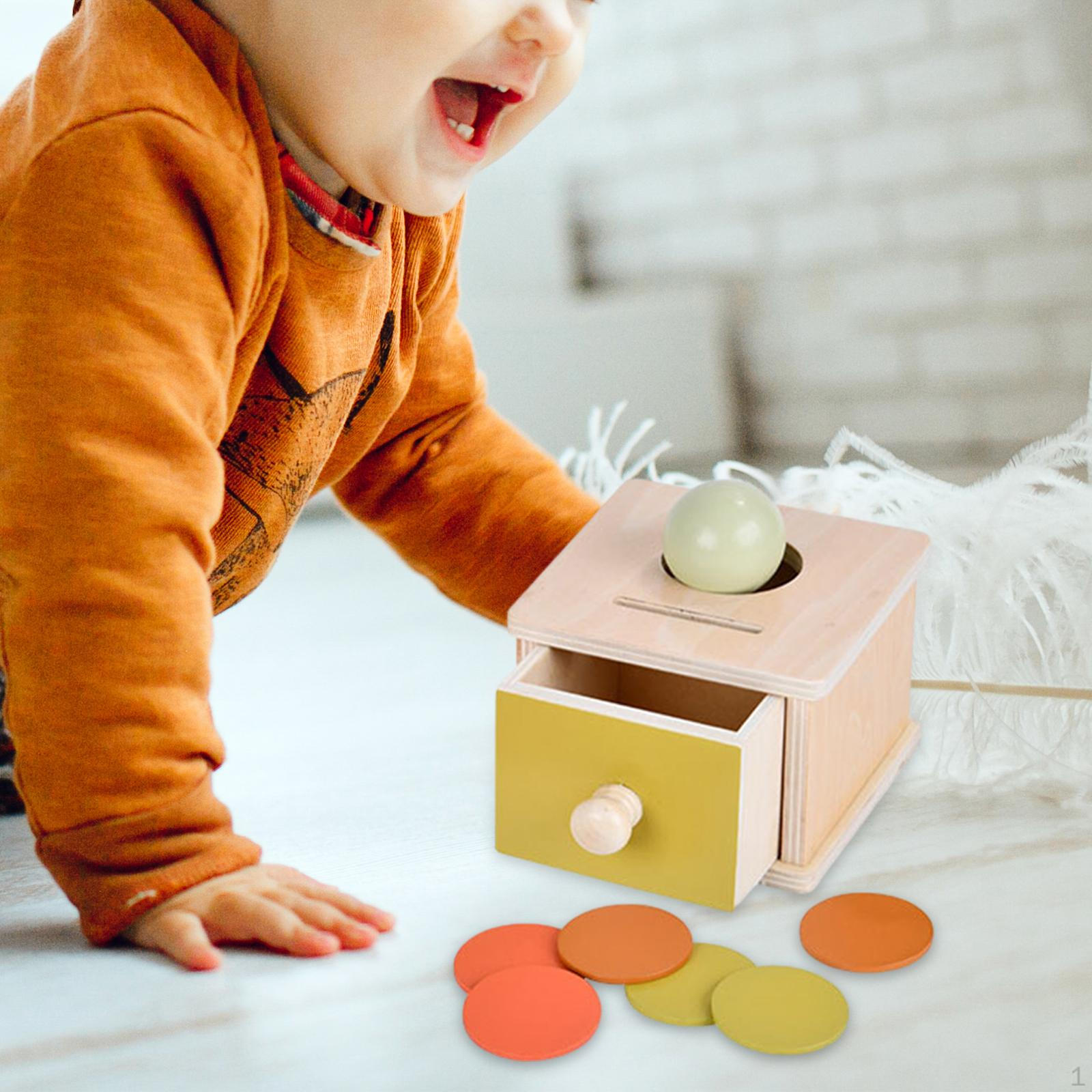 

Ящик для игр с мячом для младенцев, развивающая игра, подарок детям single drawer