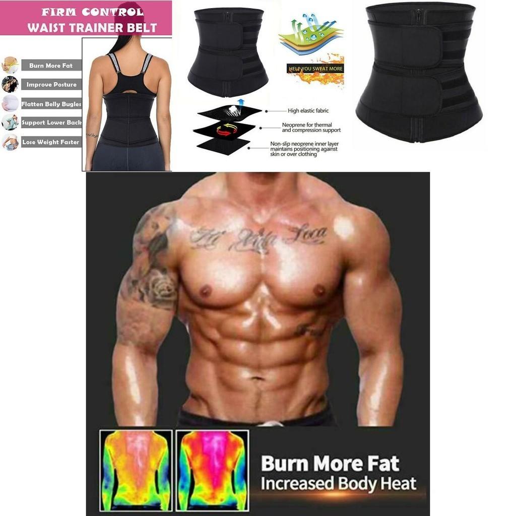 Damen Taillentrainer Neopren Gürtel Sauna Schweiß Body Shaper Bauchkontrolle Schlanker Mit Wissenschaftlichem Design Und Rückenstütze
