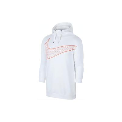 Nike Sportswear Casual Mid-Length Hooded Pullover Sweatshirt Women Sweatshirt White BV5984-100